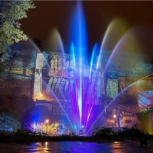 Musical dancing fountains